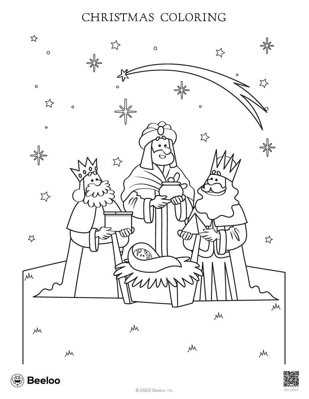 Printable Nativity Coloring Pages