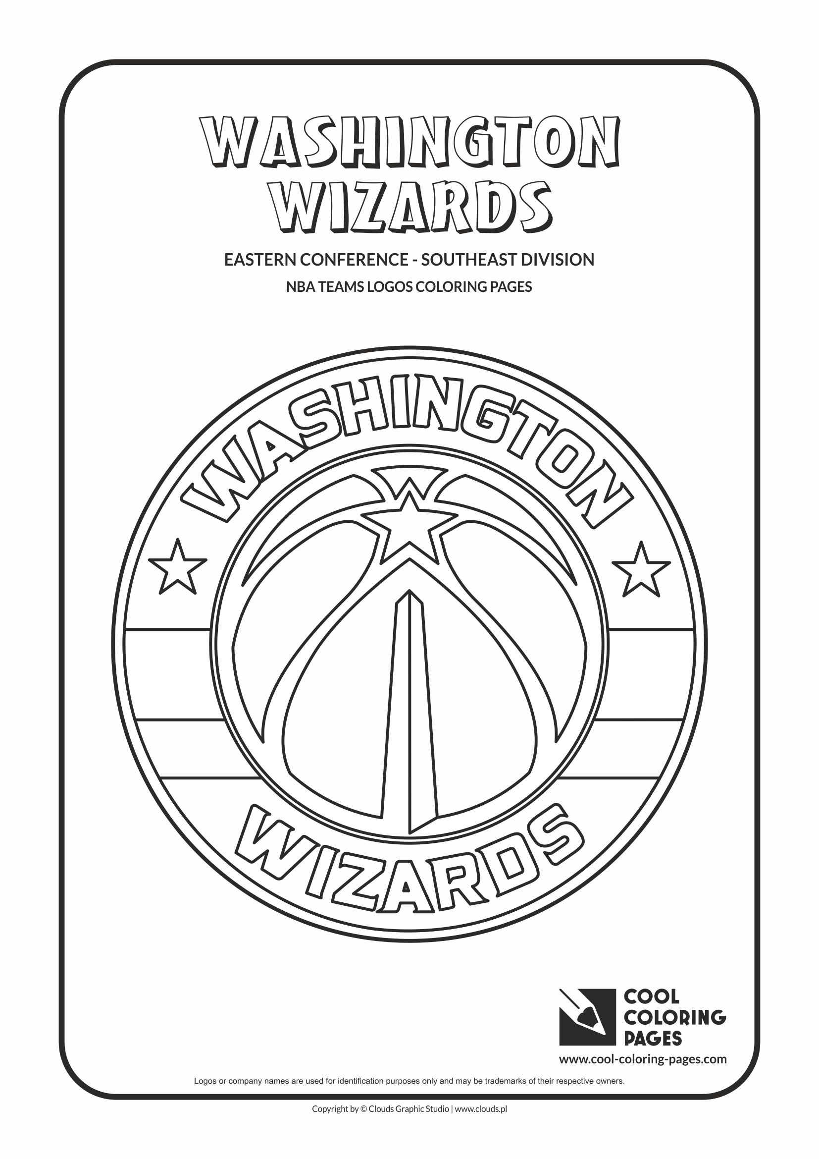 NBA Basketball Teams Logos Coloring Pages For Kids