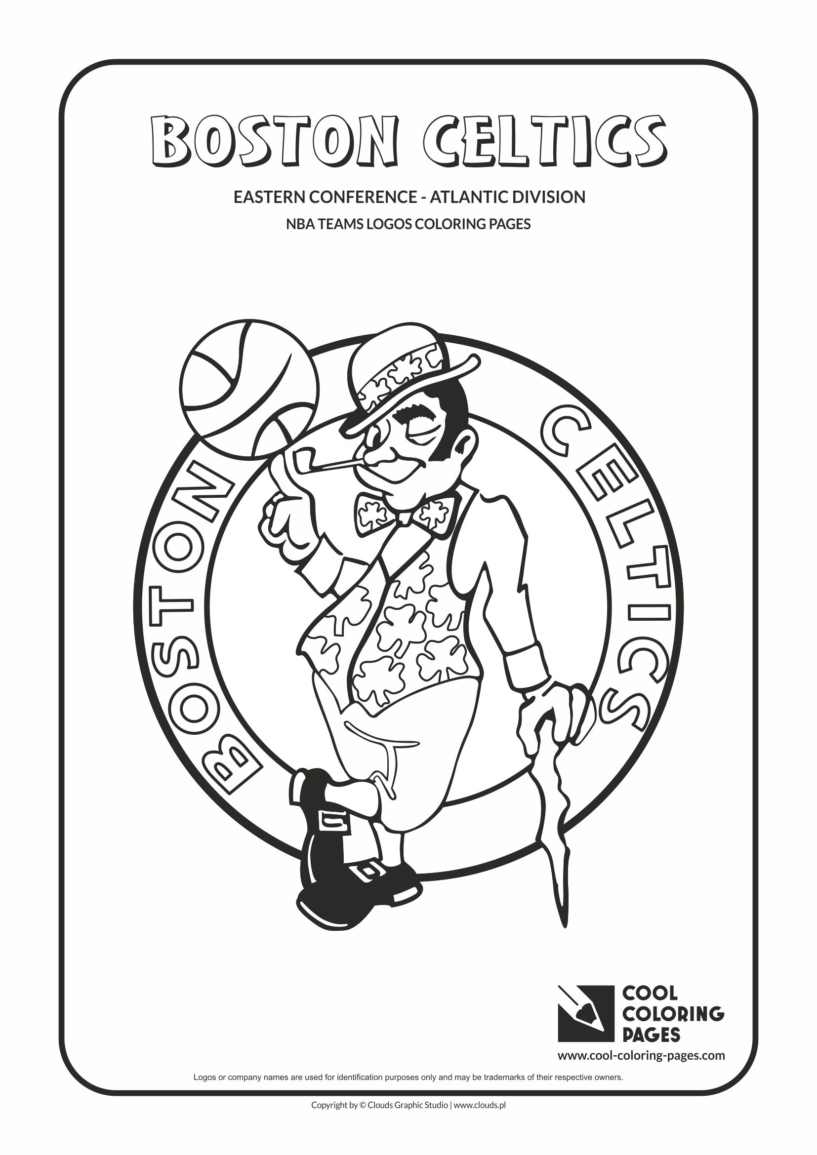 NBA Basketball Teams Logos Coloring Pages For Kids