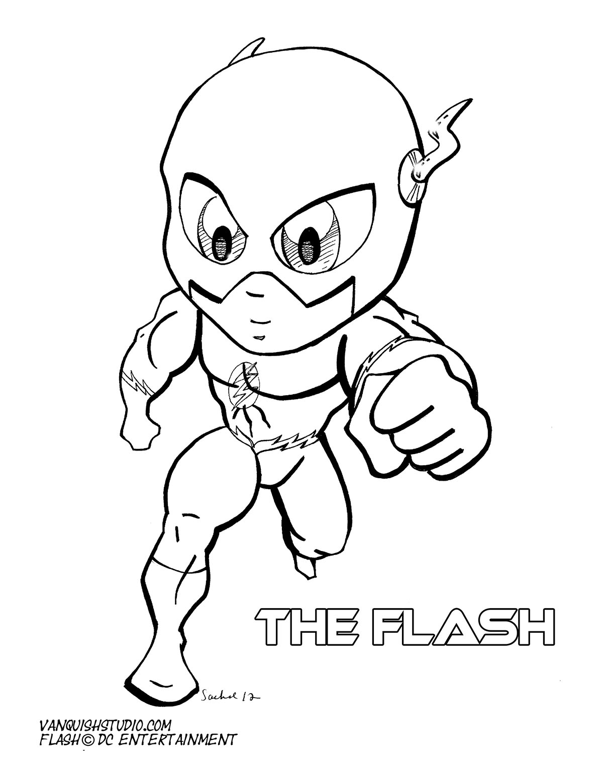 New Coloring Page Flash Vanquish Studio