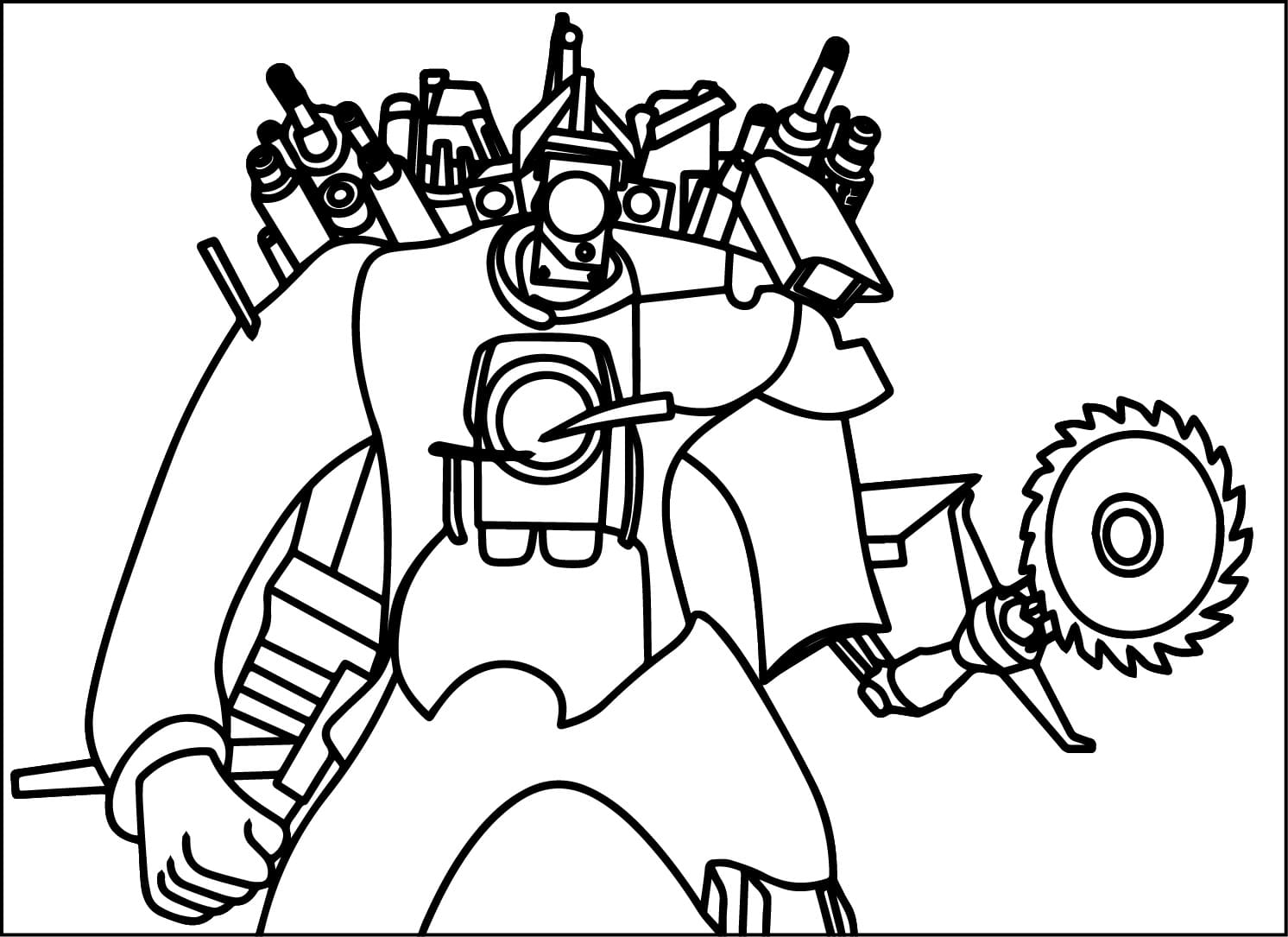 New Upgraded Titan Cameraman Coloring Page Download Print Or Color Online For Free