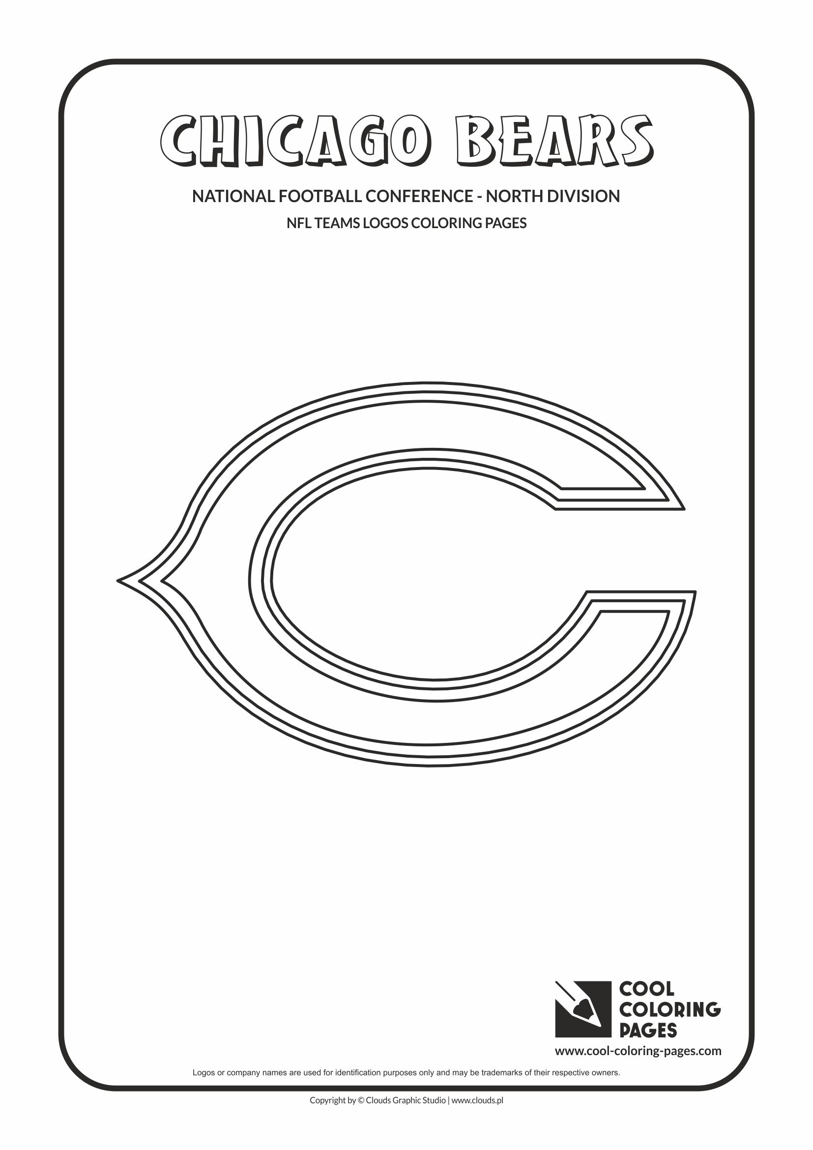 NFL Teams Logos Coloring Pages For Kids National Football League Logos Coloring Pages