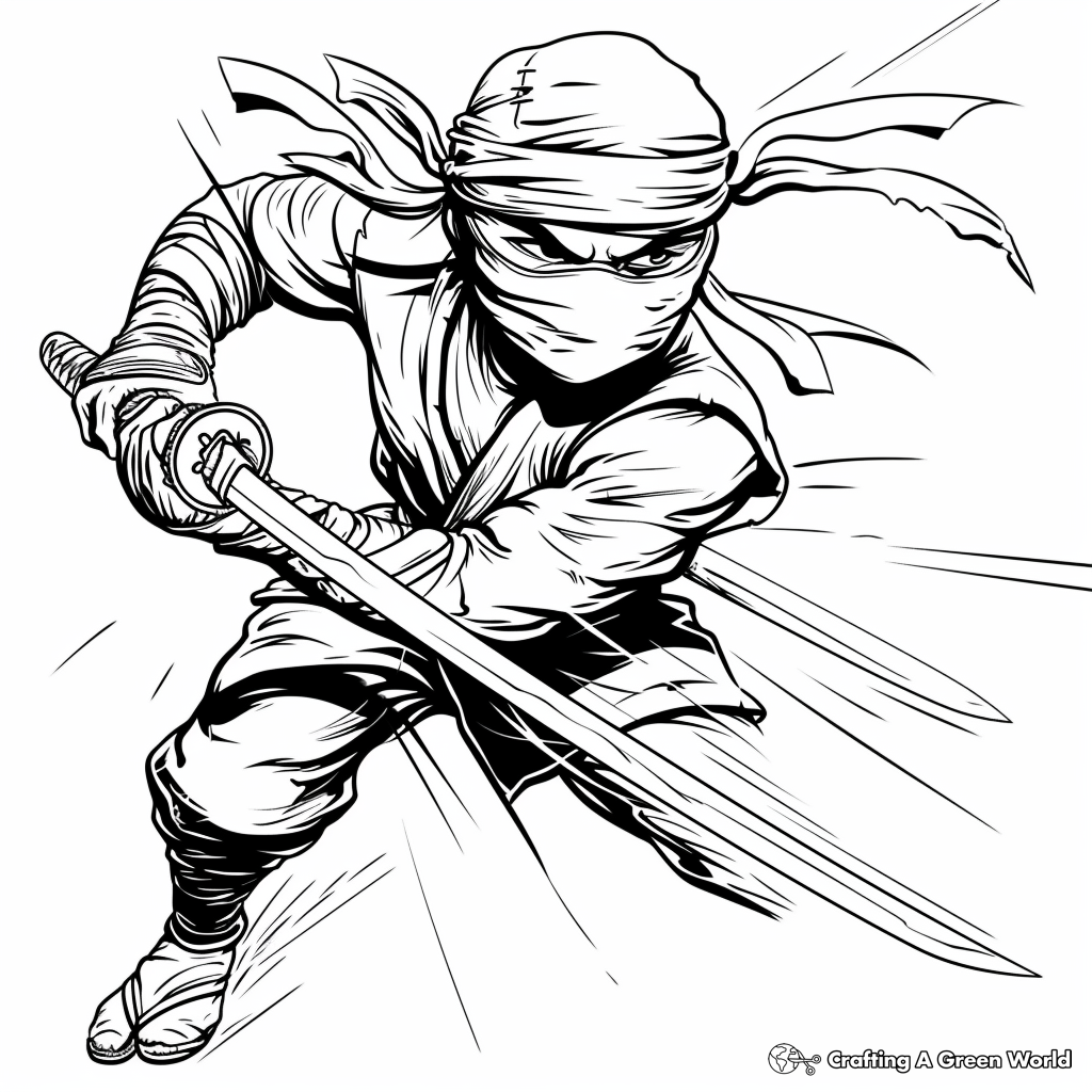 Free Ninja Coloring Pages