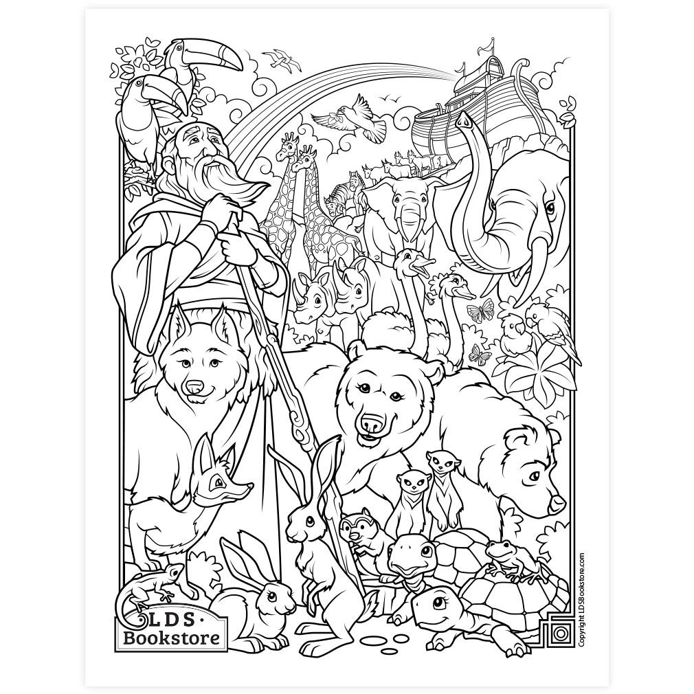 Free Noah's Ark Coloring Page