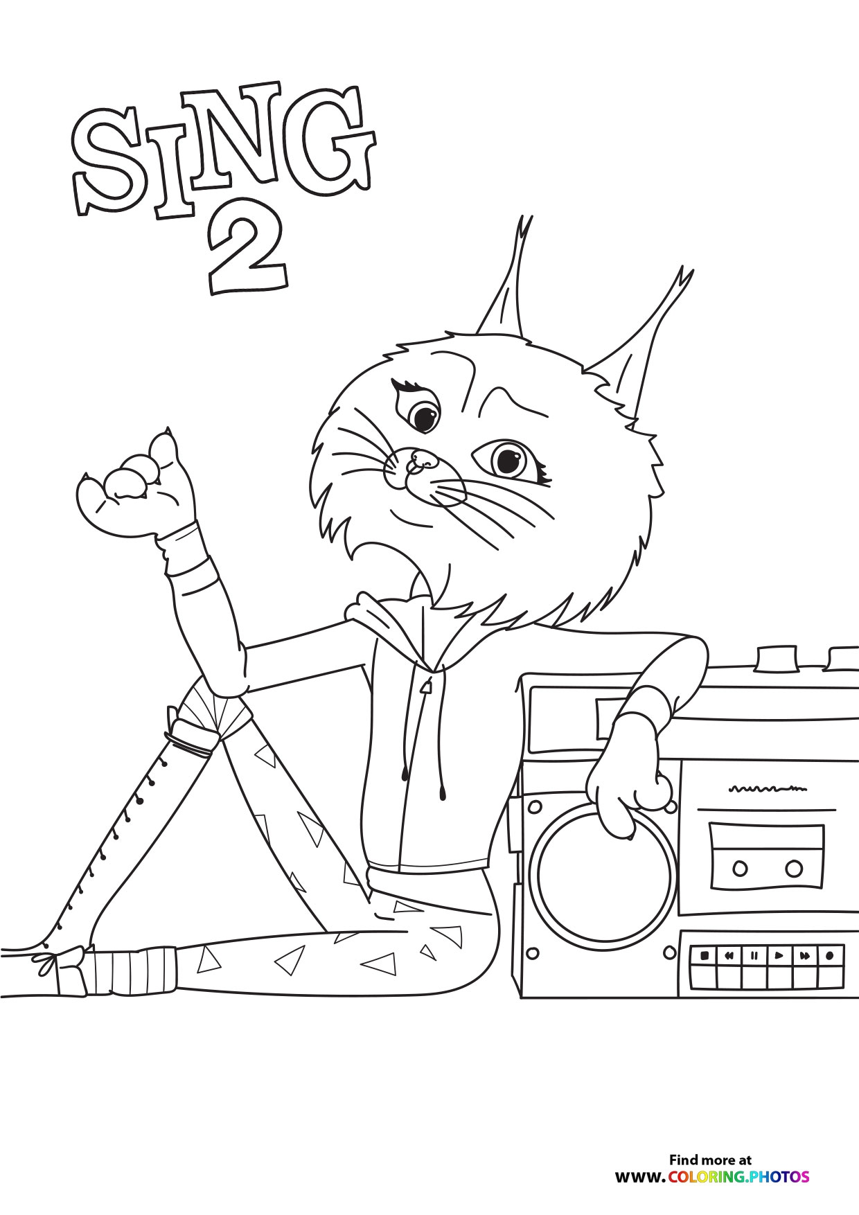 Nooshy From Sing 2 Coloring Pages For Kids