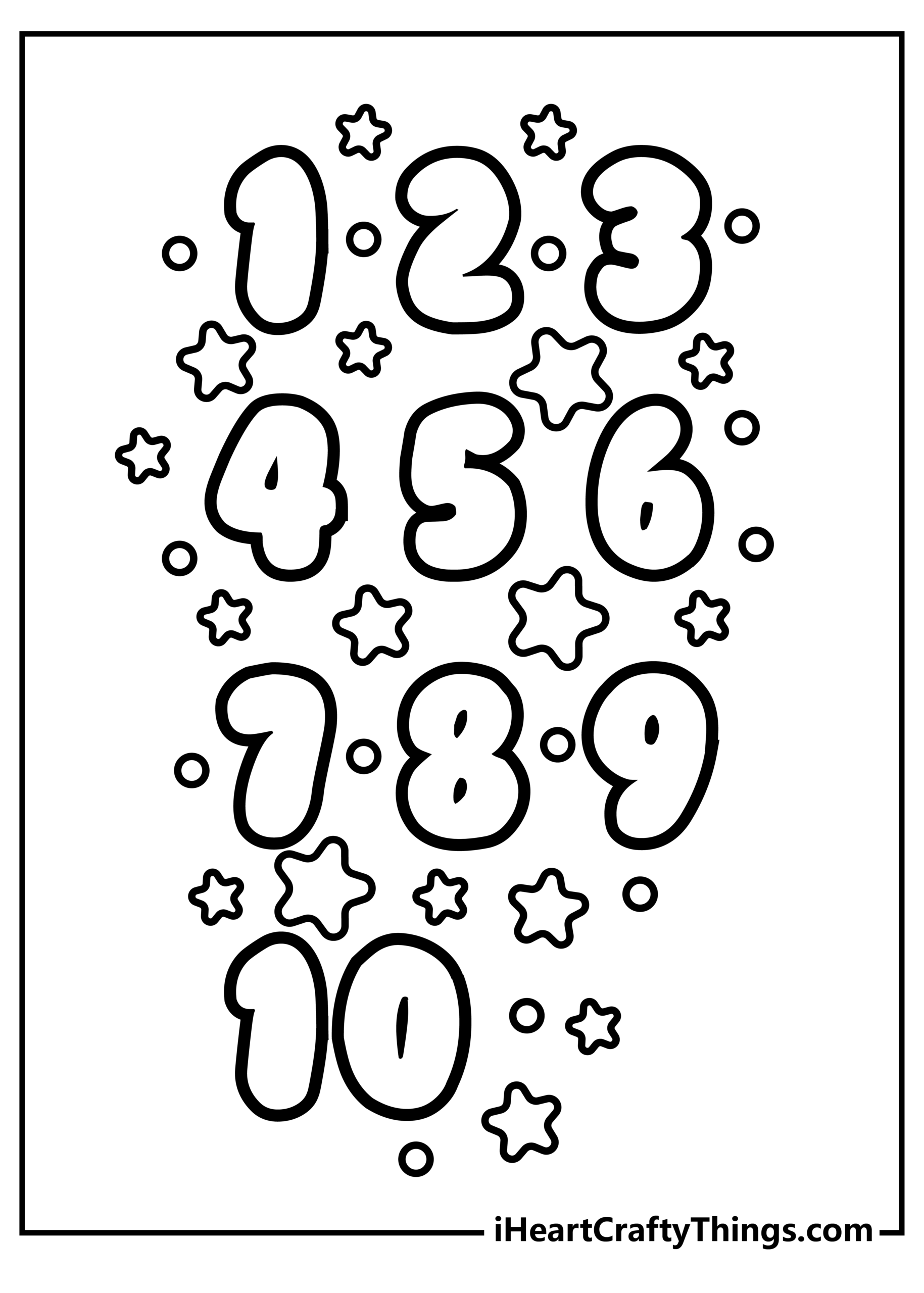 Number Coloring Pages 100 Free Printables 