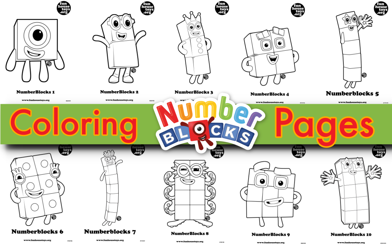 Numberblocks Printable Coloring Pages