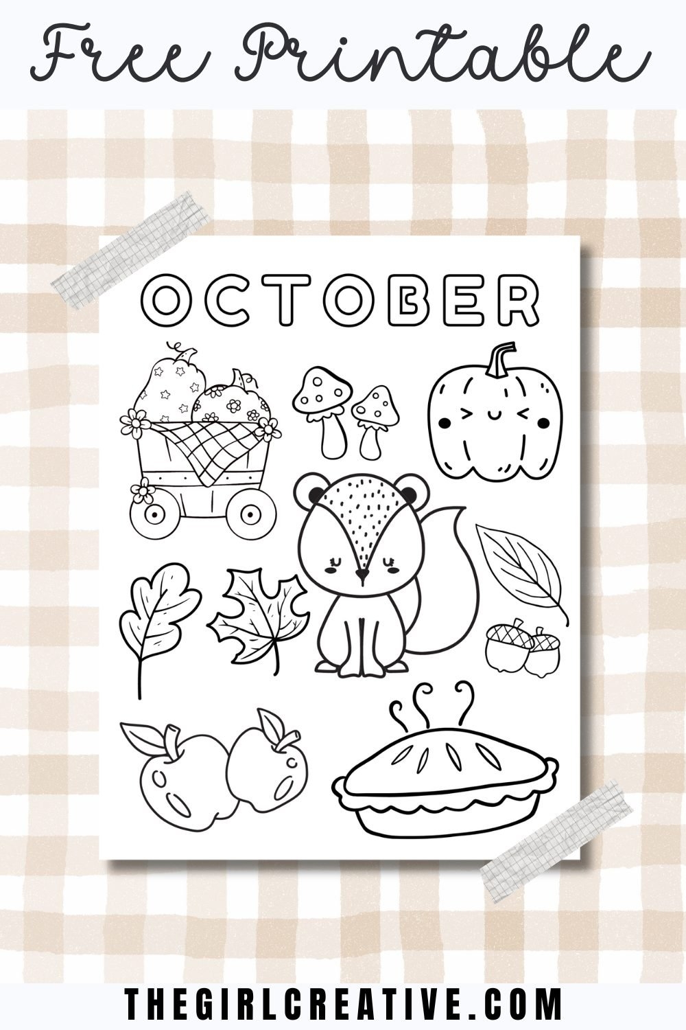 October Coloring Pages Free Printables For Home And School The Girl Creative