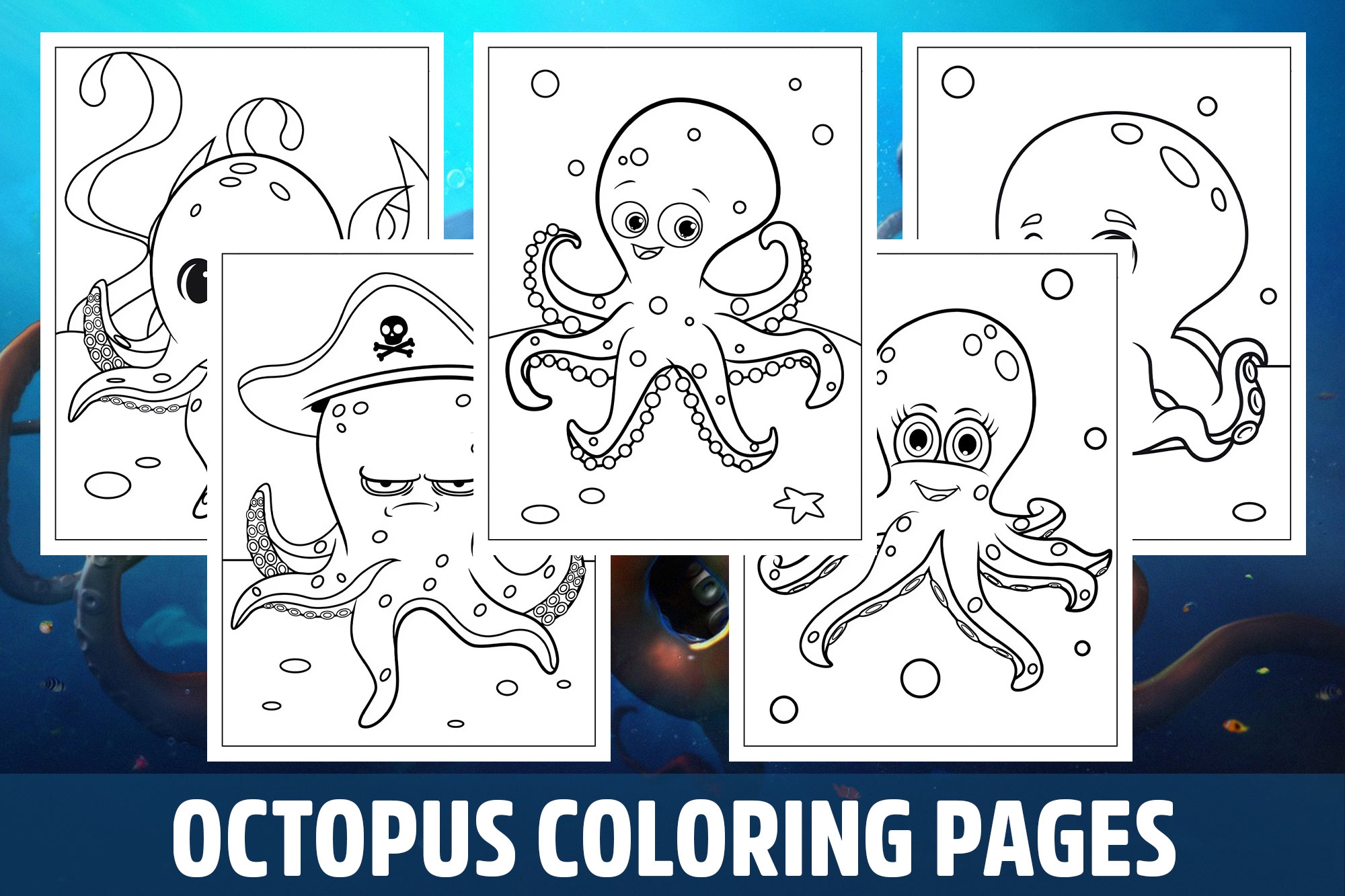 Octopus Coloring Pages For Kids Girls Boys Teens Birthday School Activity Made By Teachers
