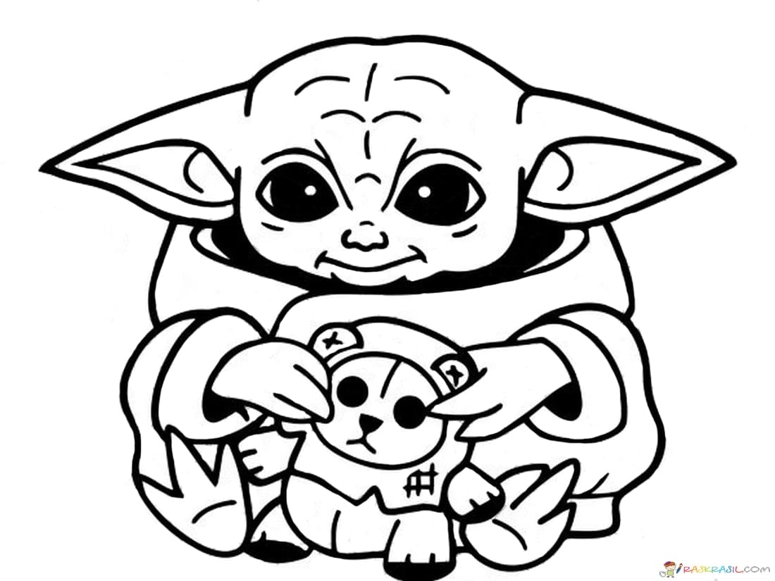 Online Baby Yoda Coloring Pages And Printable 100 Freemium 