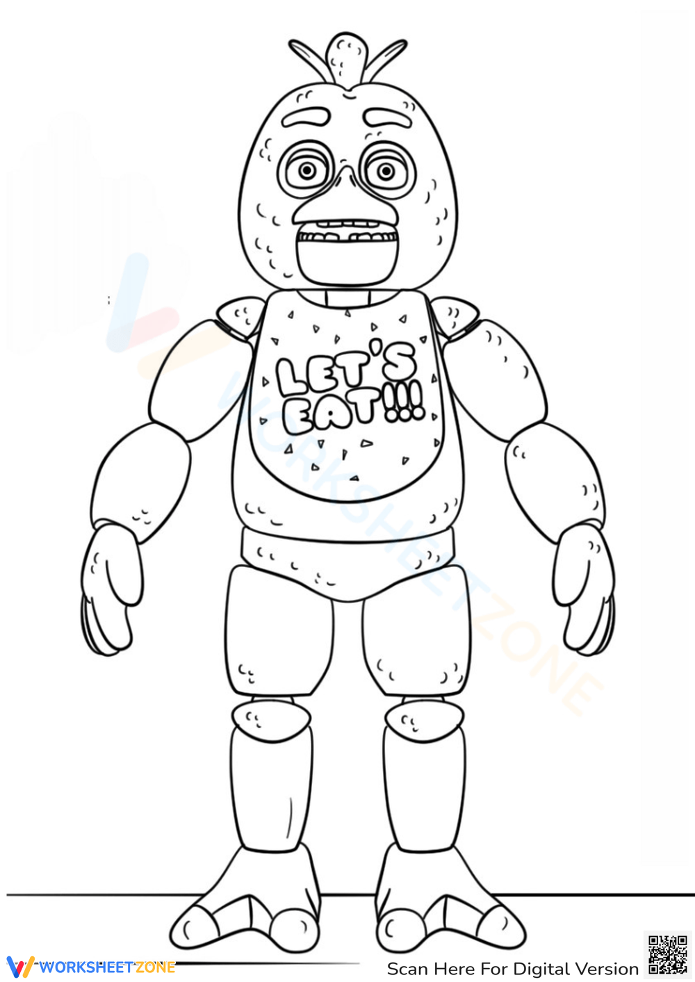 Online FNAF Coloring Pages And Printable 100 Freemium 