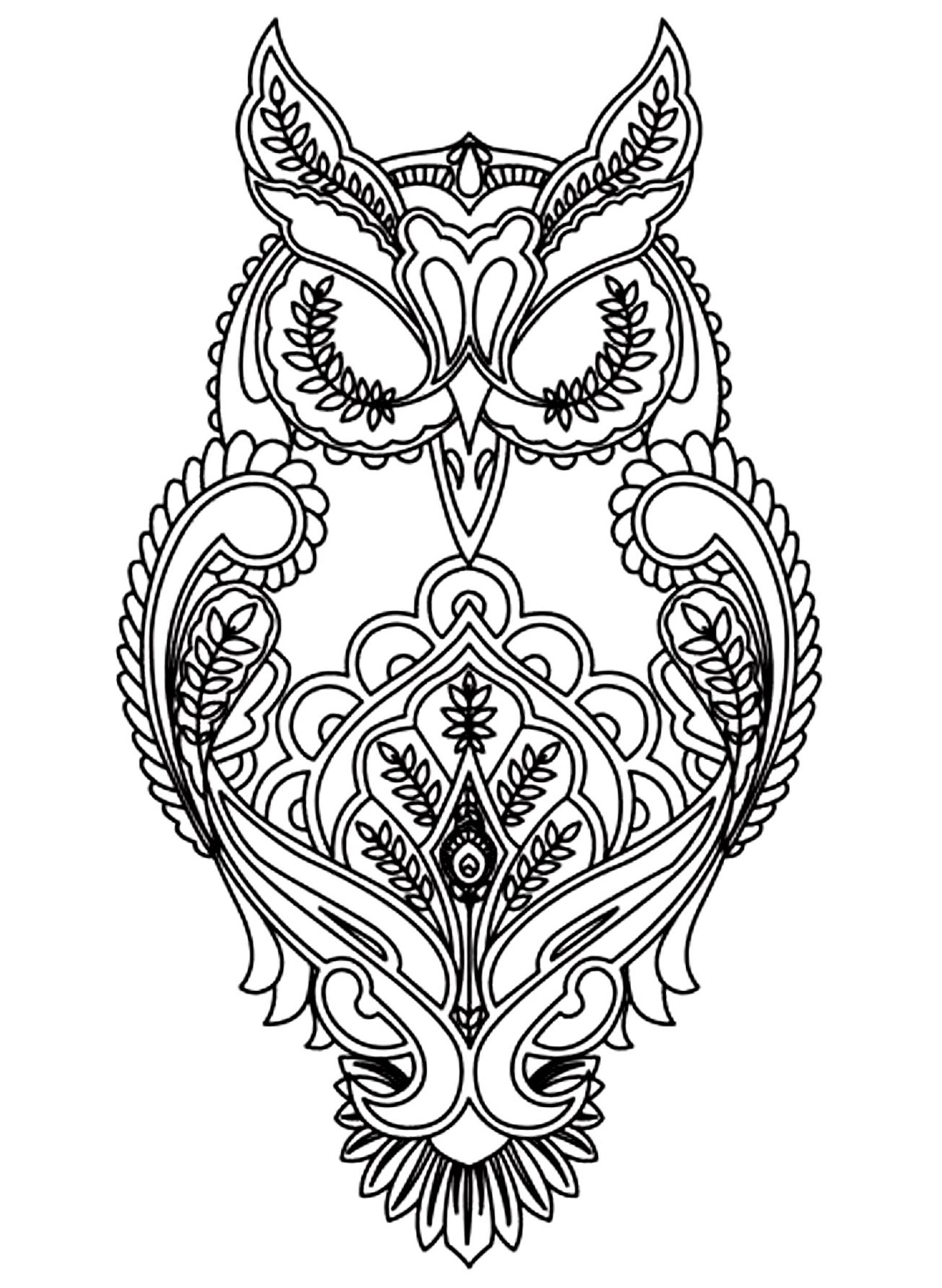 Printable Coloring Pages Owl