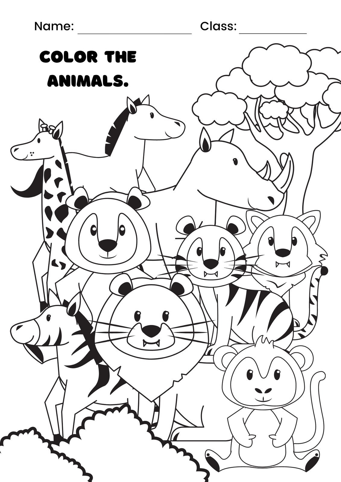 Free Printable Coloring Pages For Kindergarten