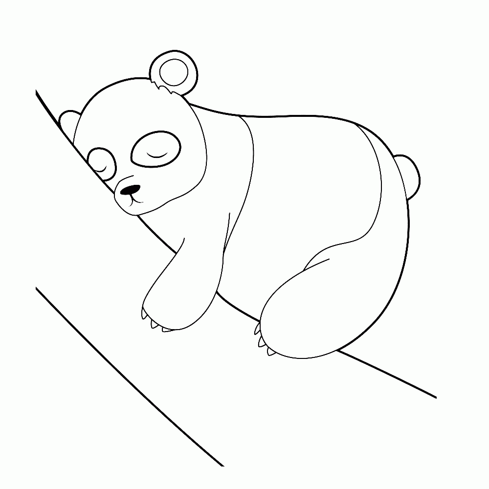 Free Printable Cute Panda Coloring Pages