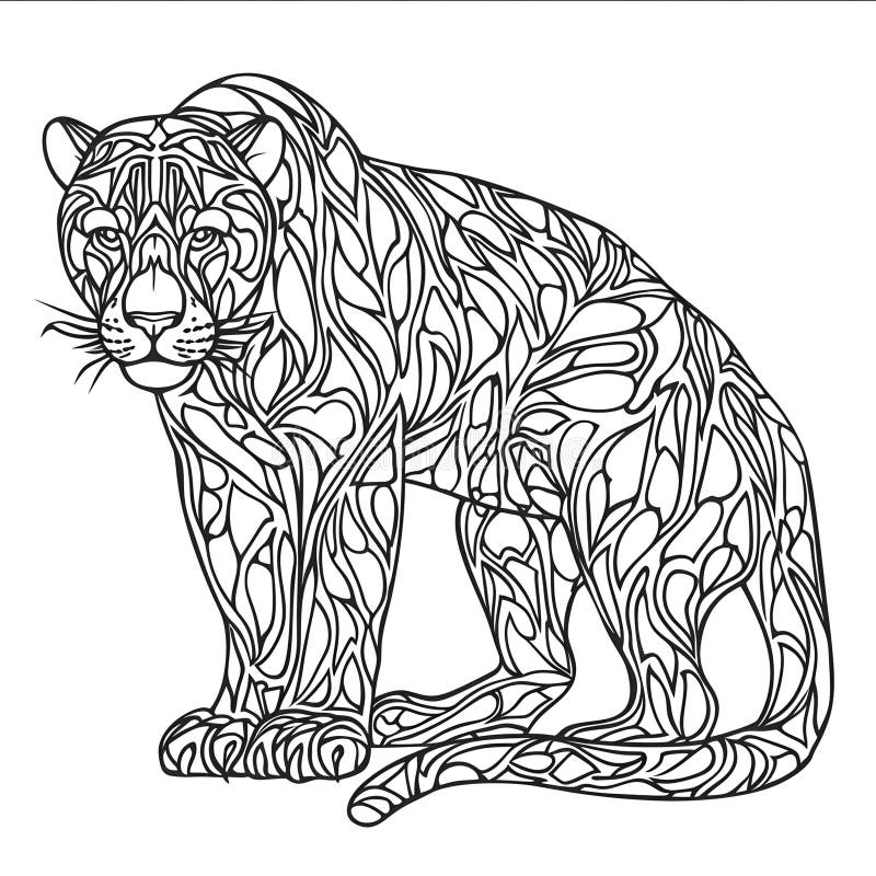 Panther Coloring Page Stock Illustrations 282 Panther Coloring Page Stock Illustrations Vectors Clipart Dreamstime
