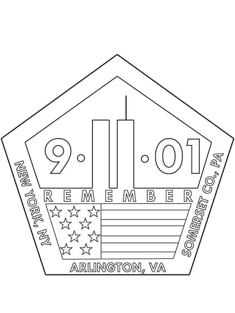 Patriot Day Coloring Page Free Printable