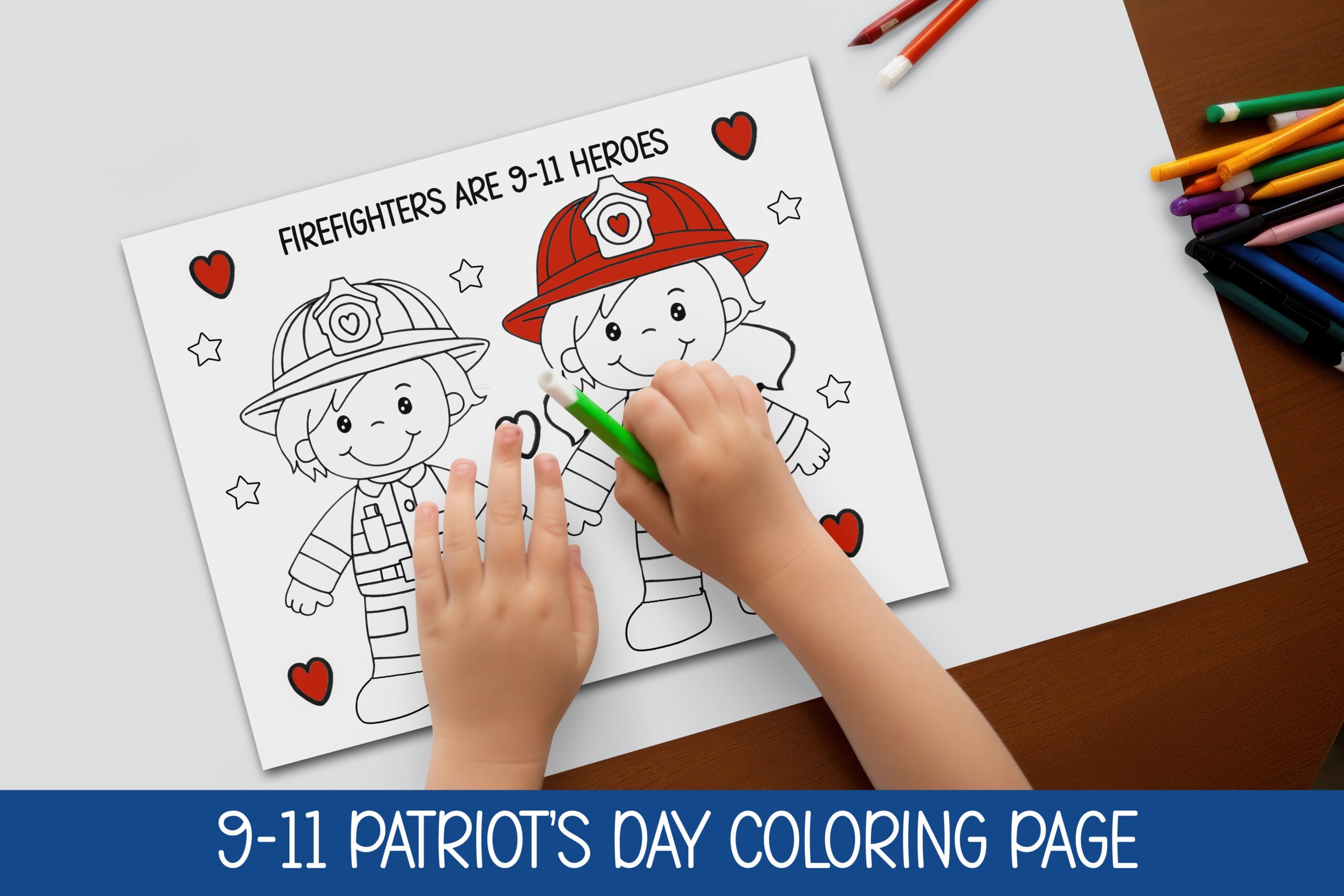 Patriot s Day Activity 9 11 Coloring Page First Responder Unit 