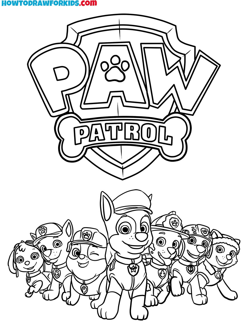Paw Patrol Coloring Pages Free Printables
