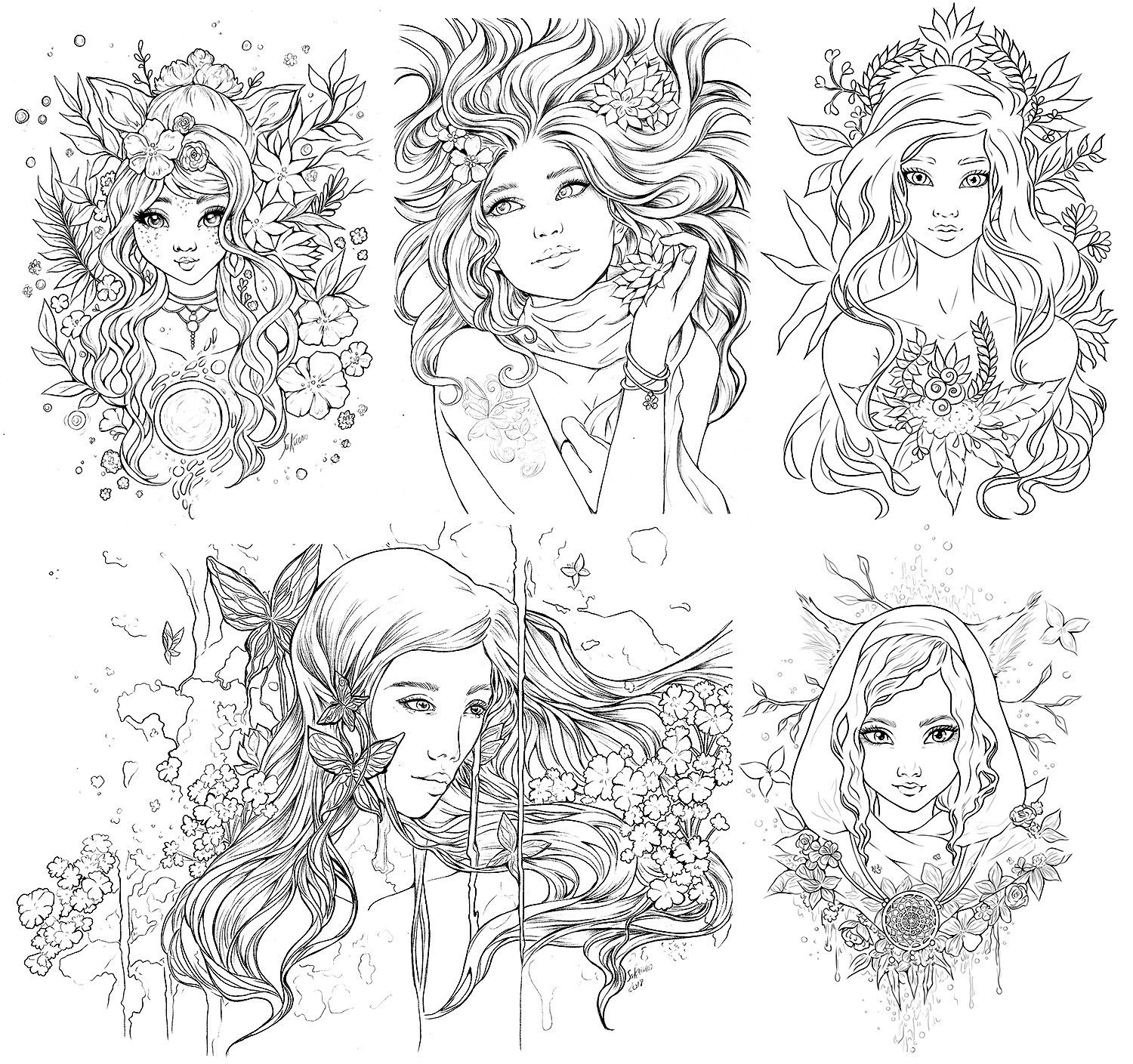 Free Fantasy Coloring Pages For Adults