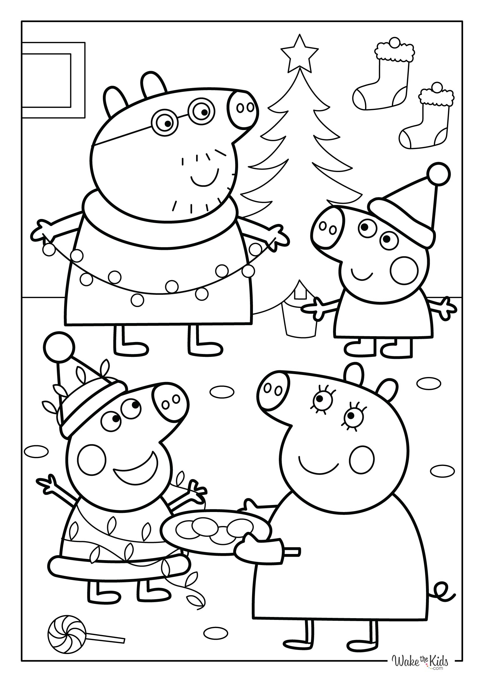 Peppa Pig Coloring Pages Free Printable PDFs WakeTheKids