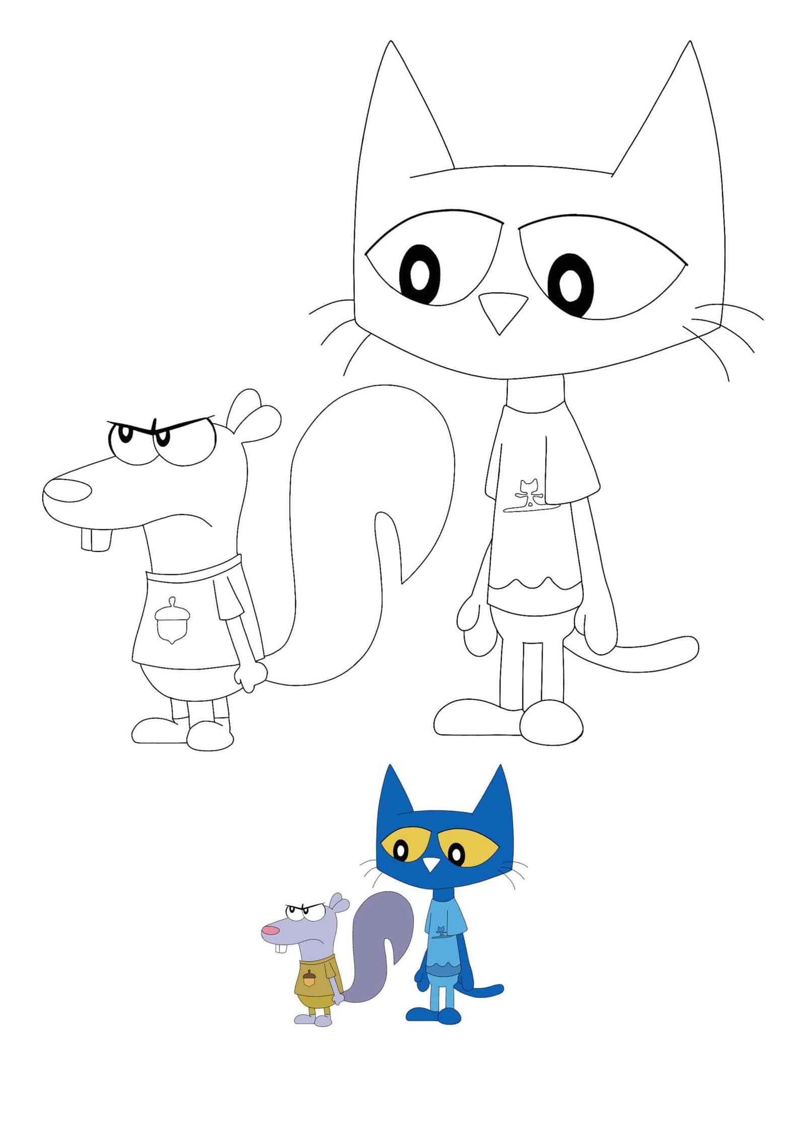 Pete The Cat Coloring Pages 2 Free Coloring Sheets 2021 