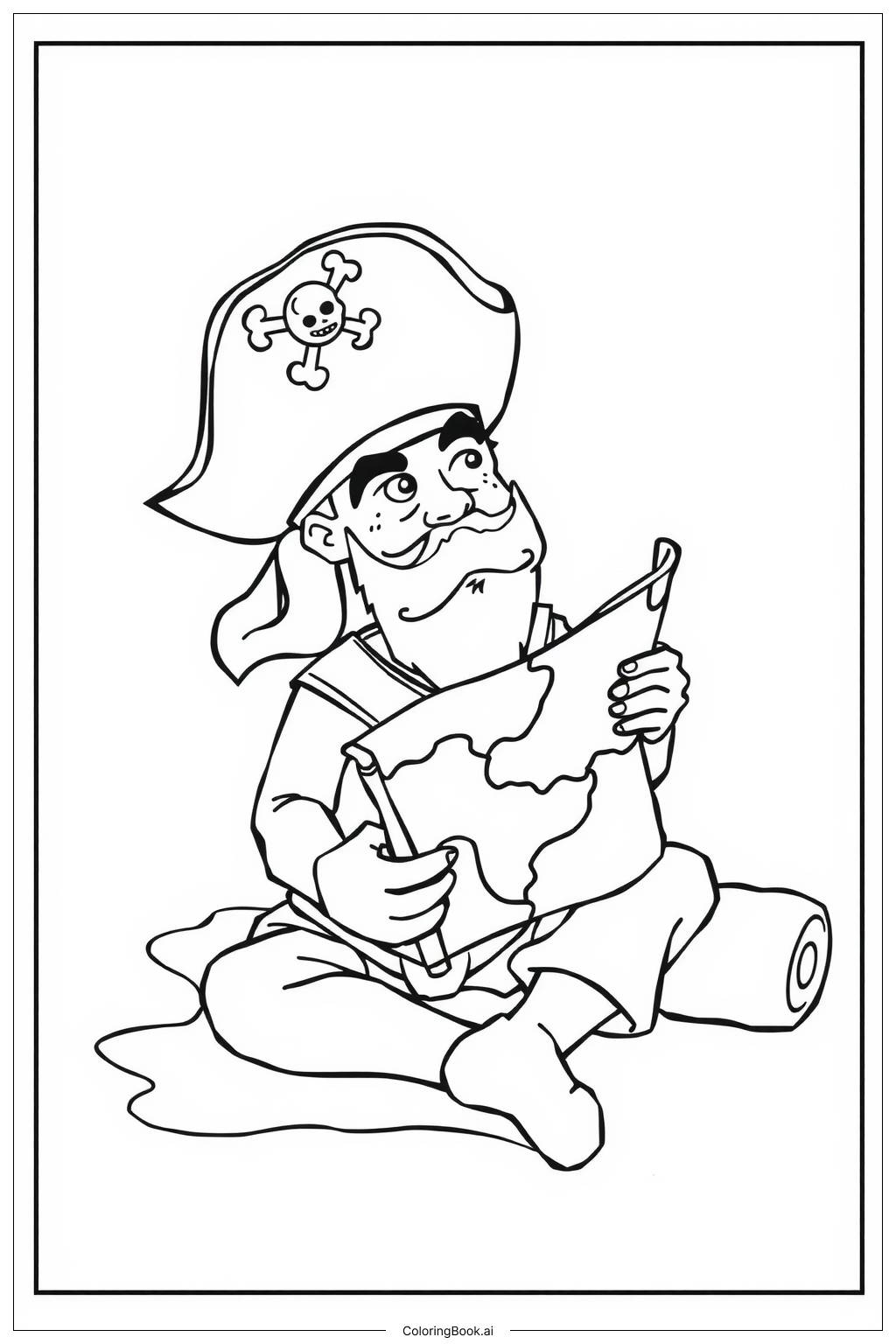 Printable Pirate Coloring Pages