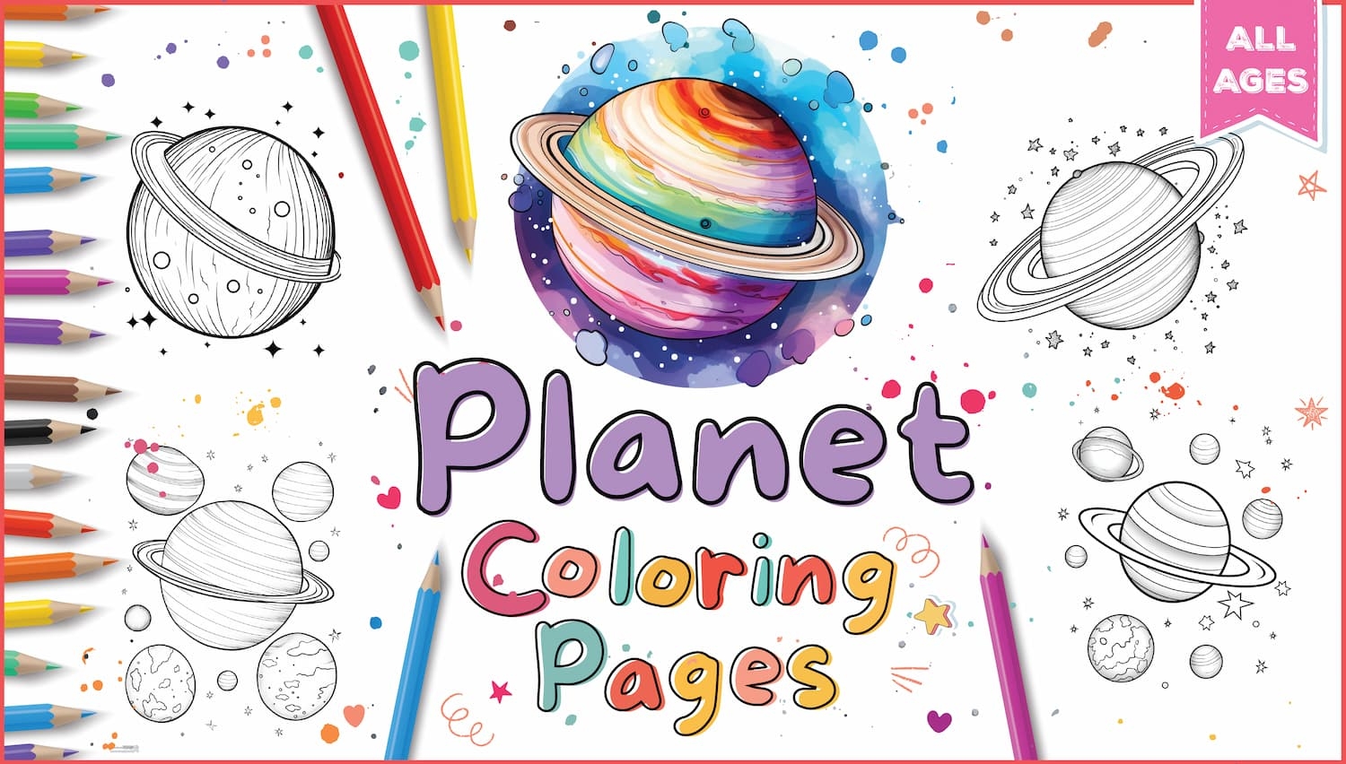 Planet Coloring Pages For Kids Adults World Of Printables