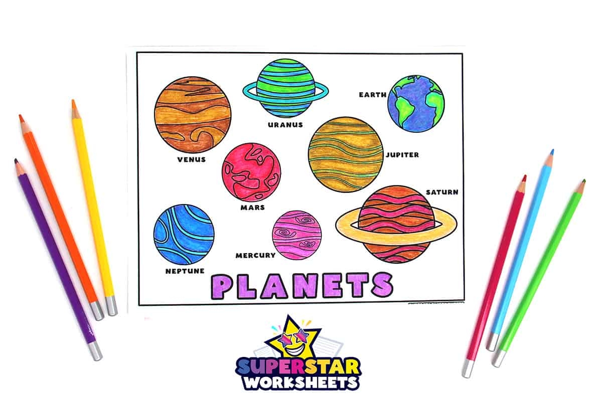 Planet Printable Coloring Pages