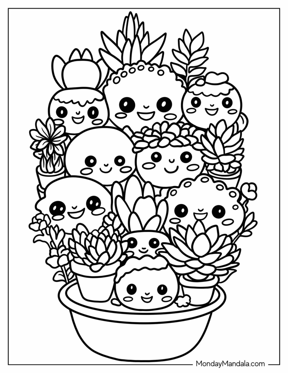 Plant Coloring Pages Free PDF Printables 