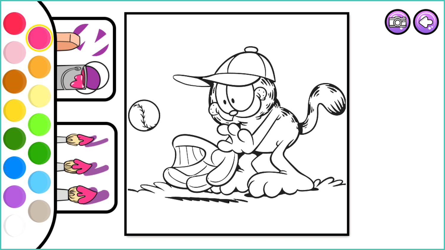 Free Garfield Coloring Pages
