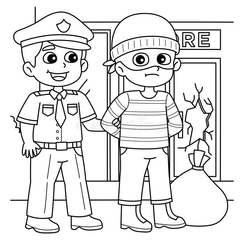Police Printable Coloring Pages