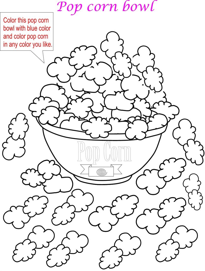 Printable Corn Coloring Page