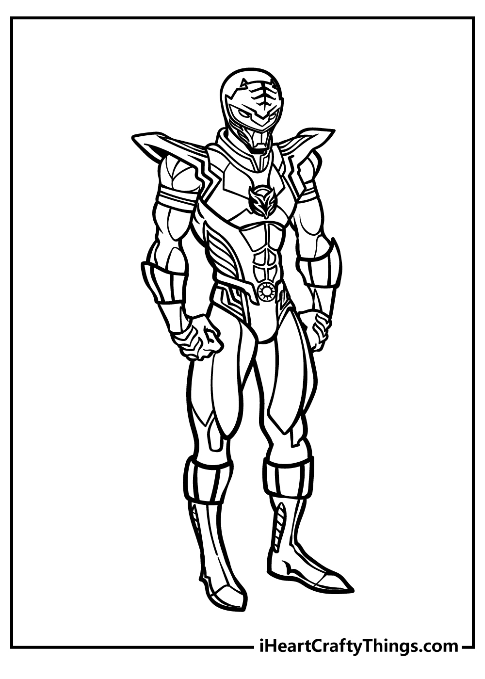 Printable Coloring Pages Power Rangers