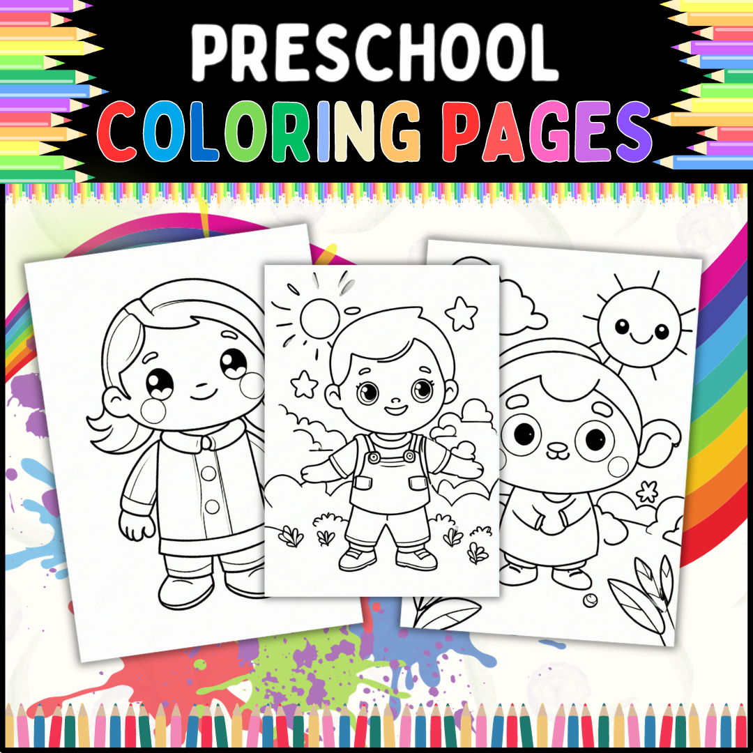 Preschool Coloring Pages For Kids For Classroom And Kindergarten 