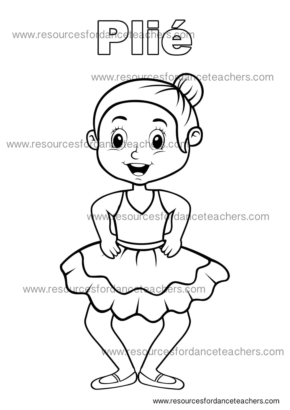 Preschool Dance Colouring Pages Value Pack Girls Resources For Dance Teachers