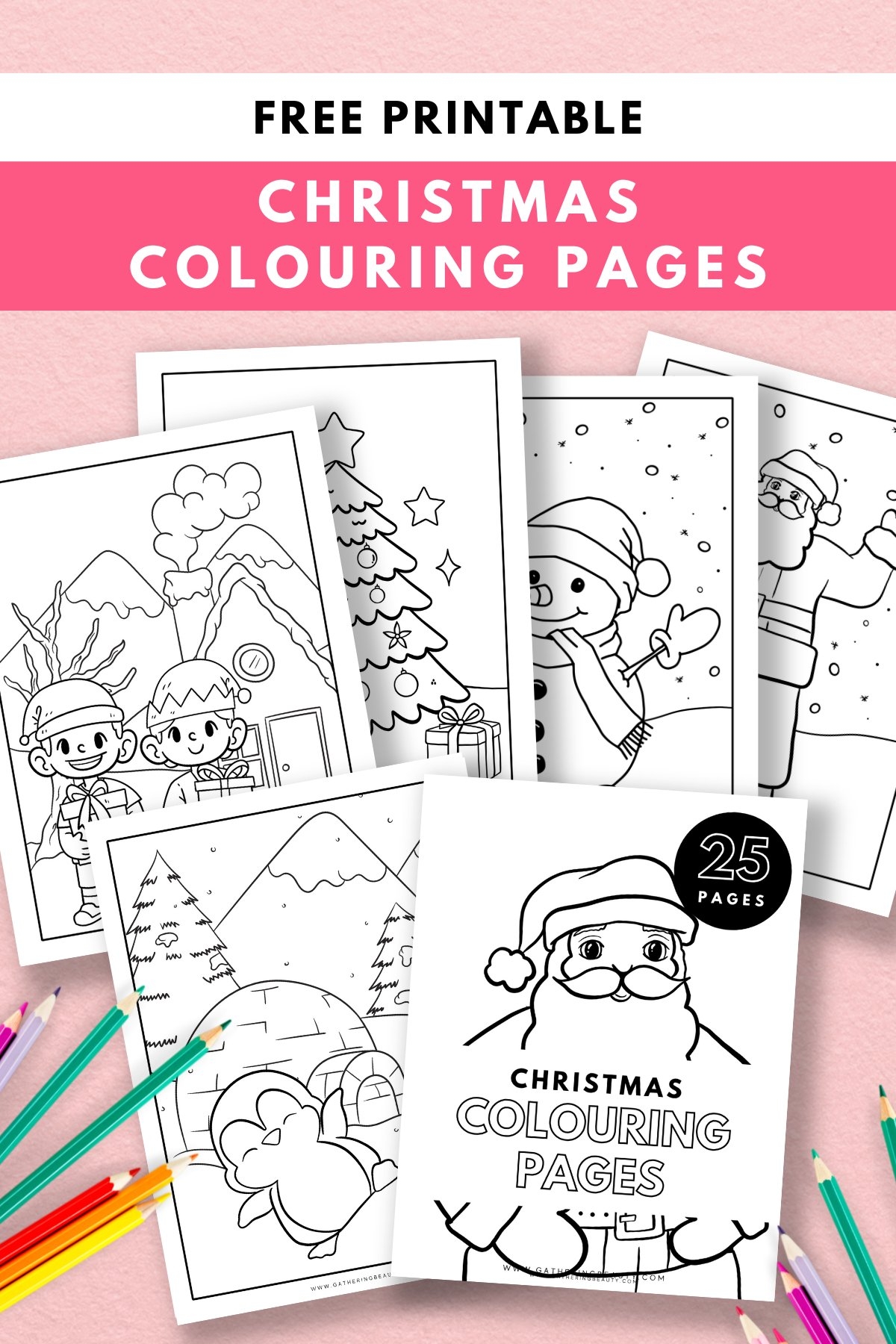 Printable Coloring Pages Of Christmas