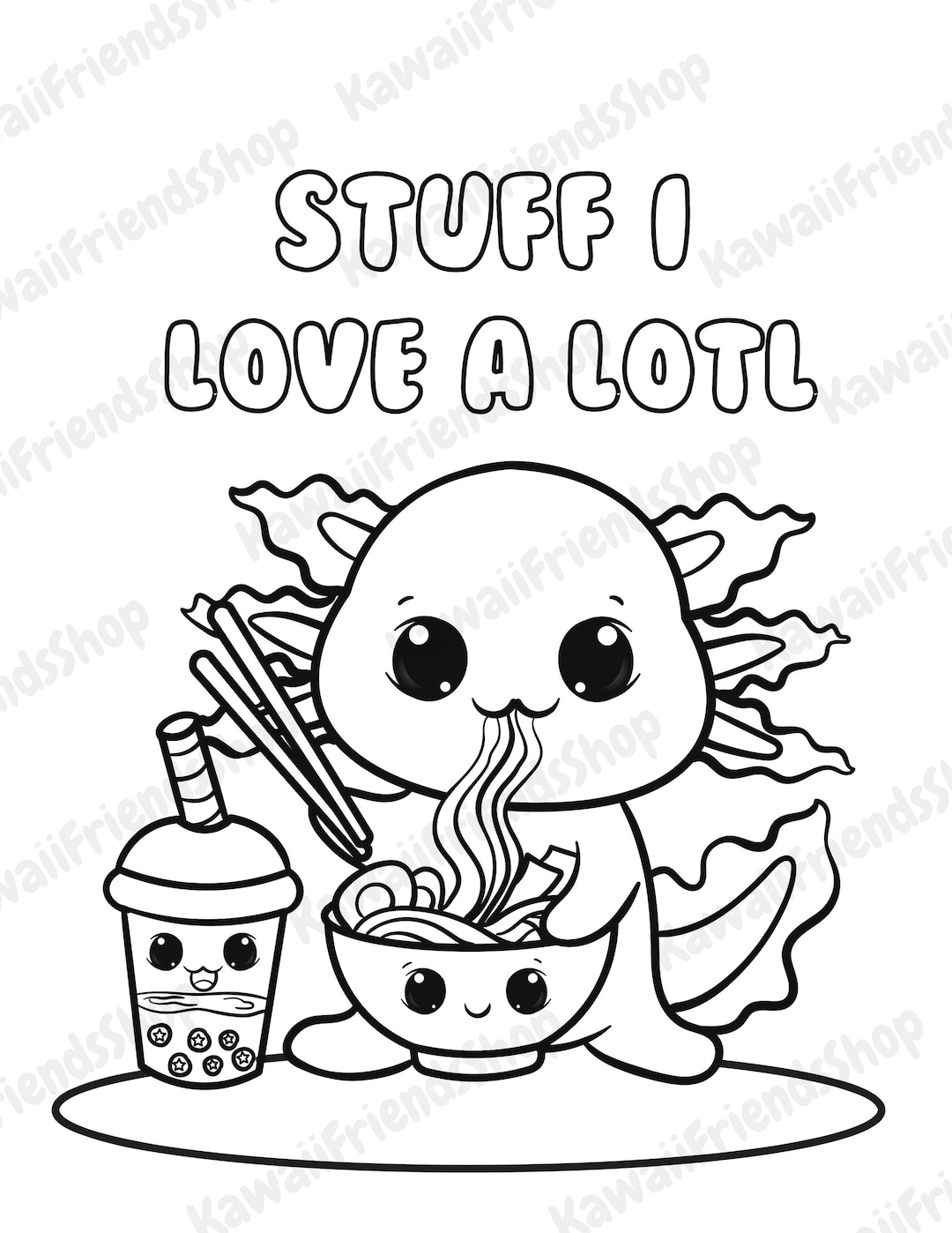 Printable Cute Coloring Page