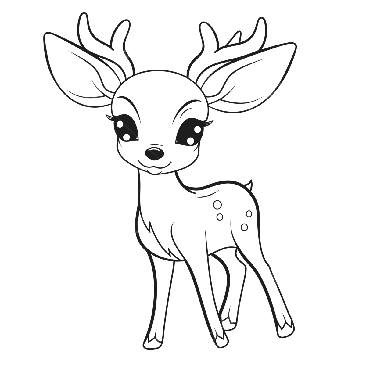 Printable Coloring Pages Of Deer Outline Sketch Drawing Vector Deer Drawing Wing Drawing Ring Drawing PNG And Vector With Transparent Background For Free Download