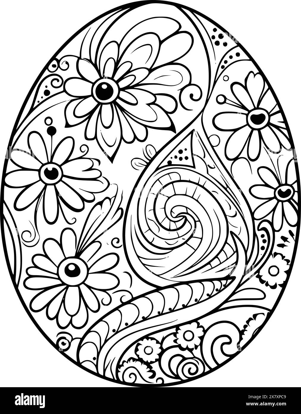 Easter Egg Coloring Page Printable