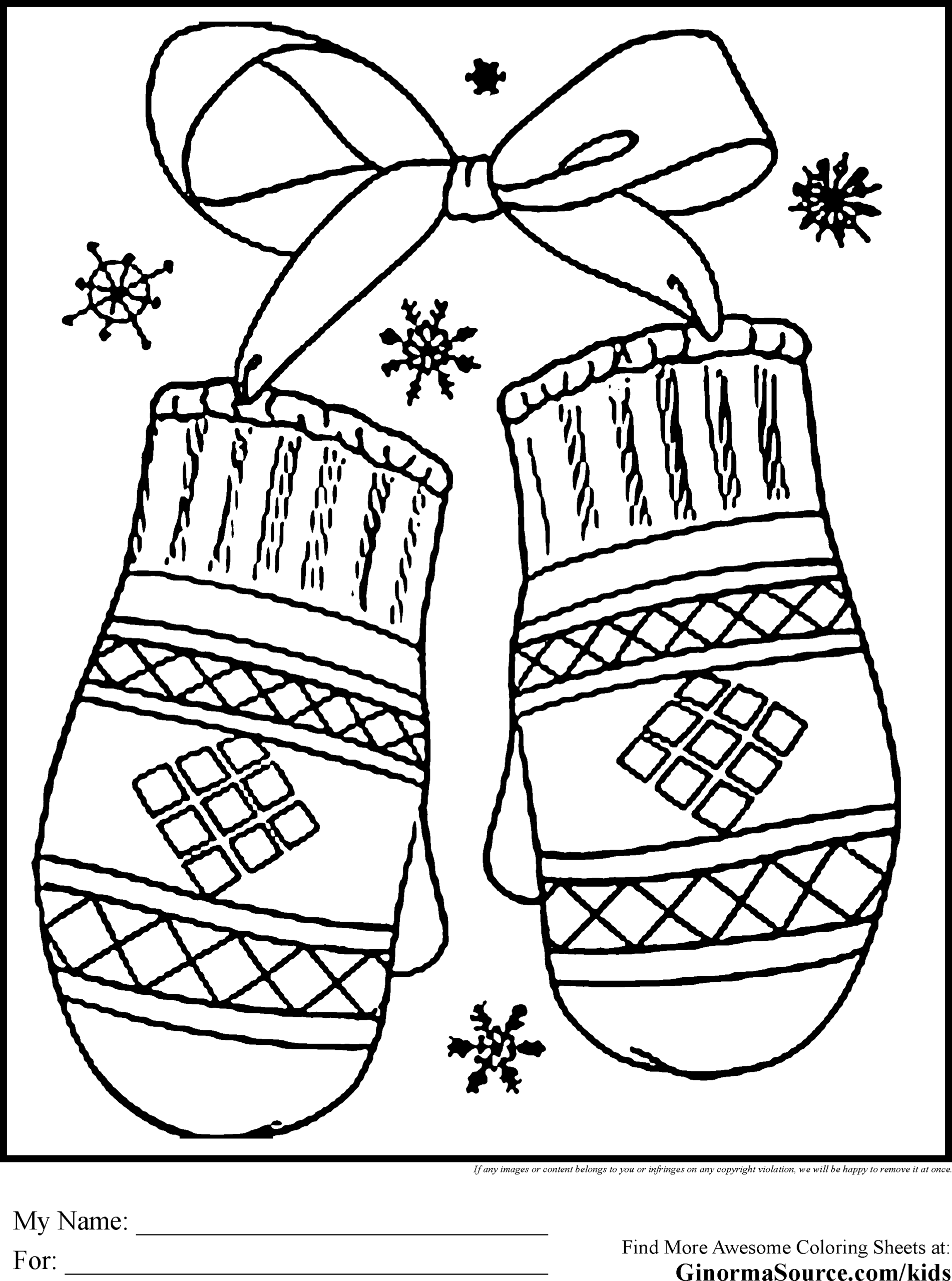 Printable Free Holiday Coloring Pages 613191