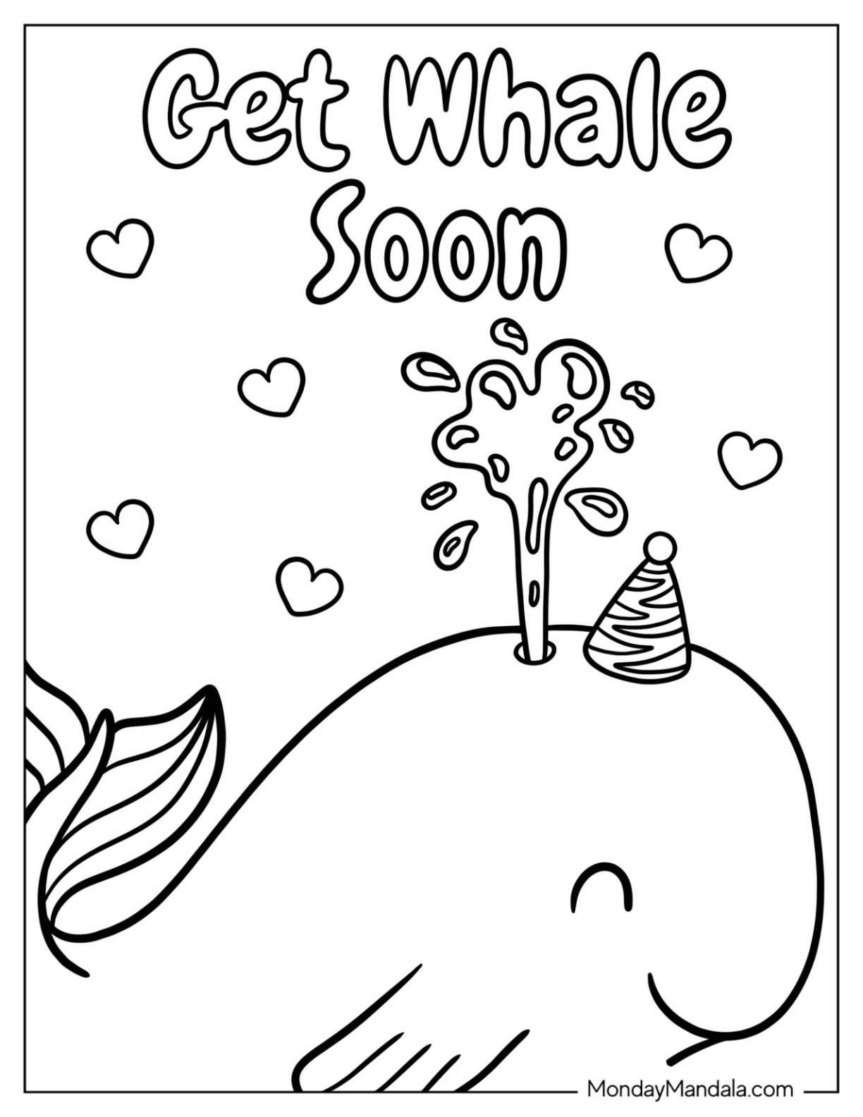 Free Get Well Coloring Pages