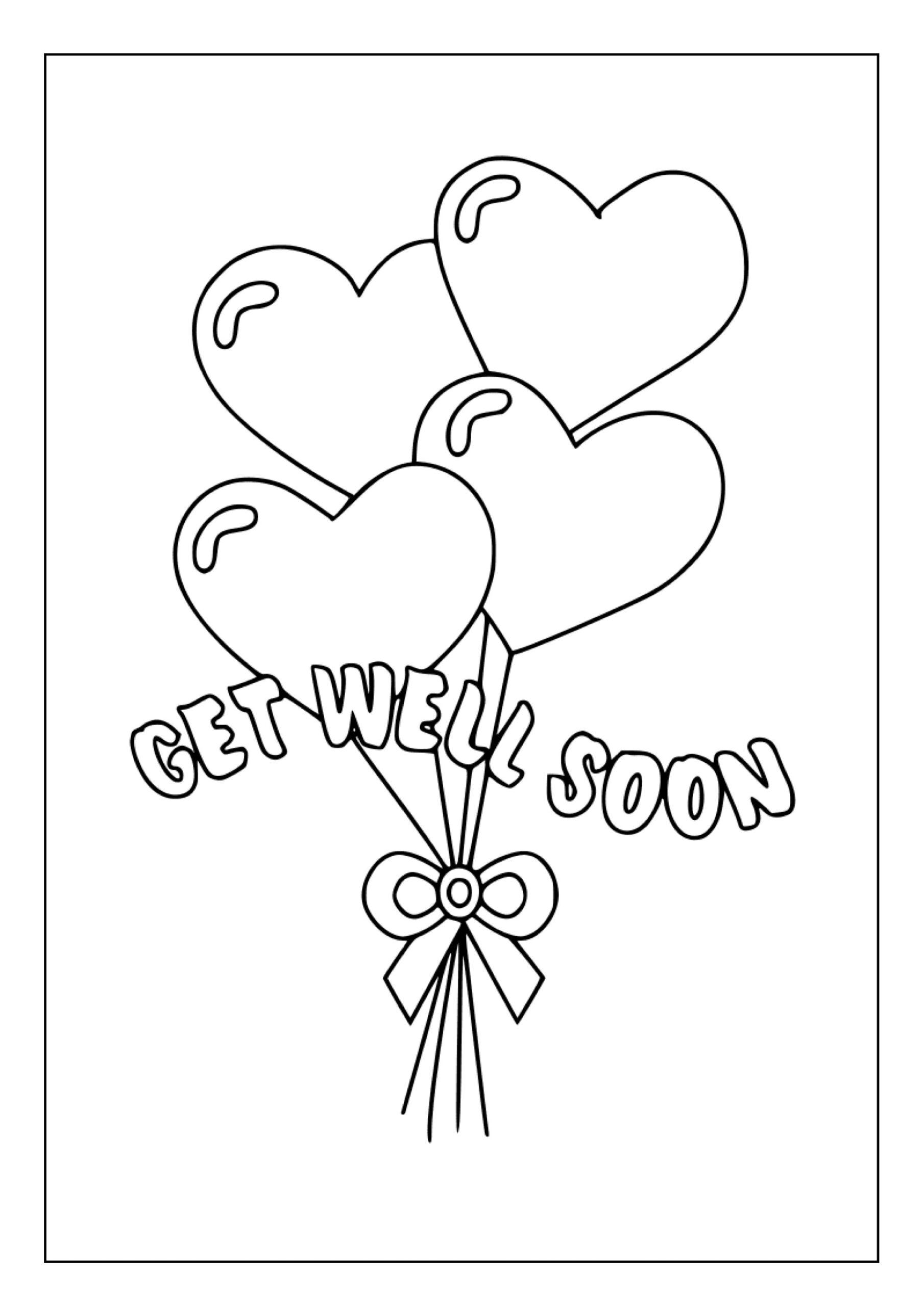 Printable Get Well Soon Coloring Pages For Kids U0026 Adults 35 Pages Instant Digital Download PDF Cute Best Wishes Cards Coloring Sheets Etsy New Zealand