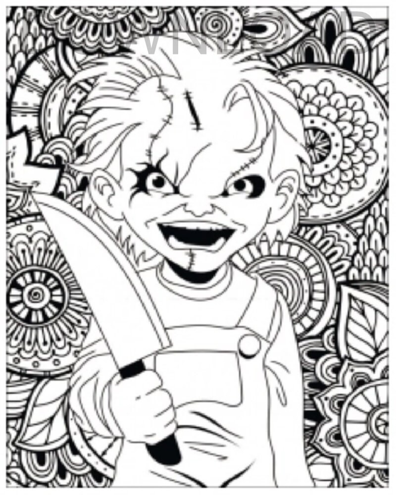 Printable Scary Coloring Pages