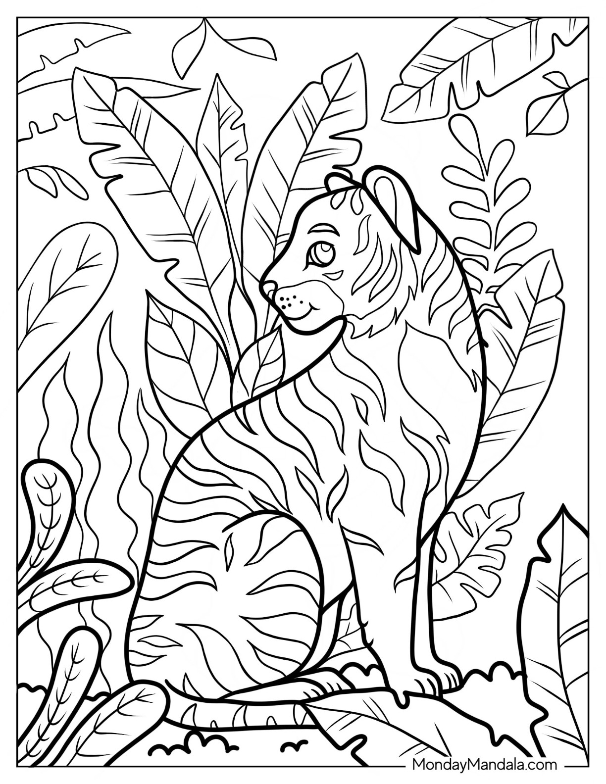 Jungle Printable Coloring Pages