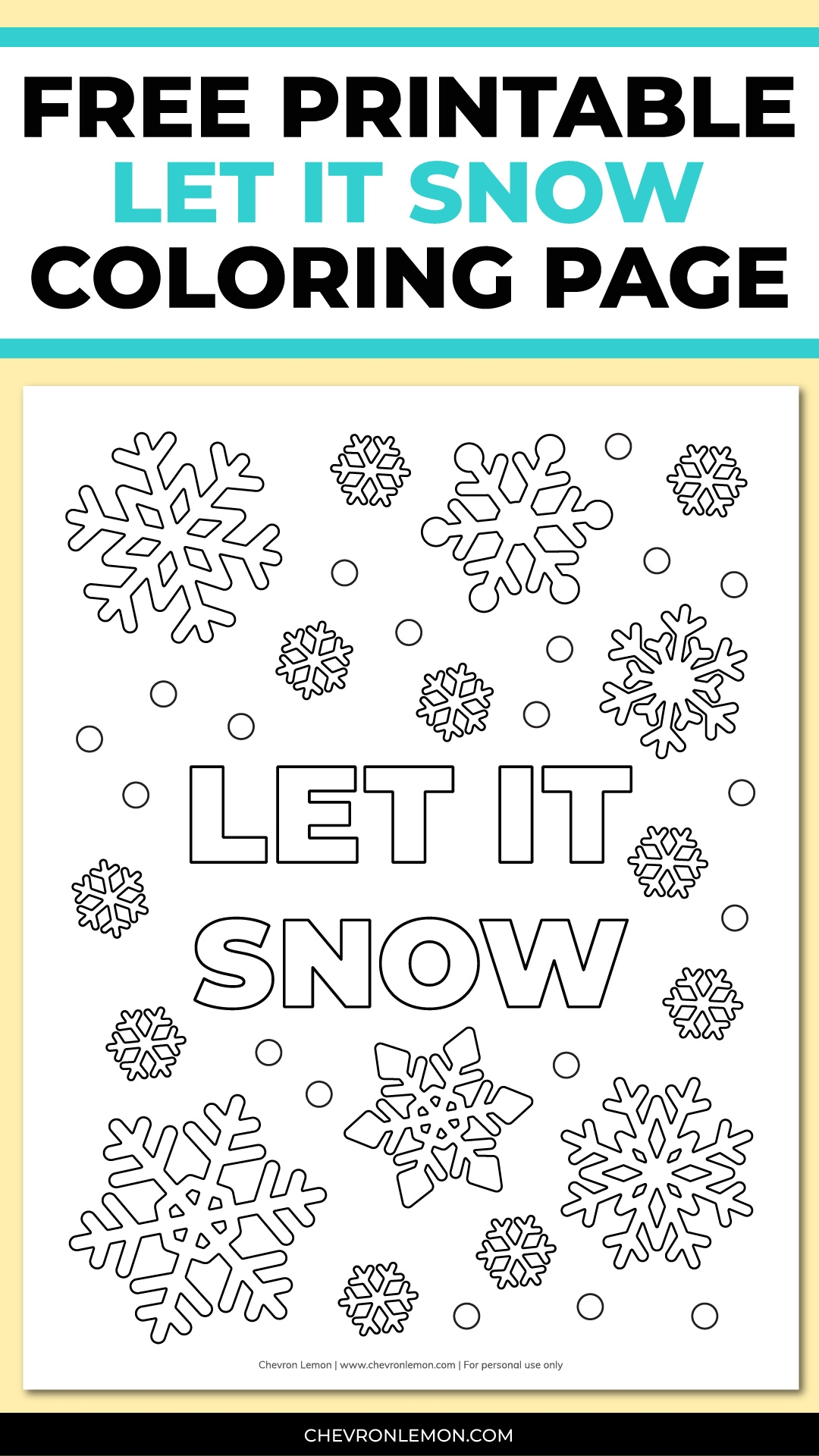 Snow Coloring Pages Printable