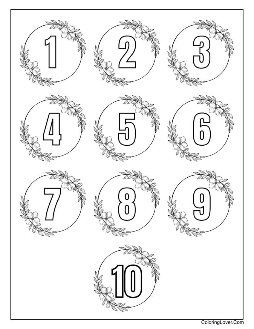 Preschool Coloring Pages Free Printable