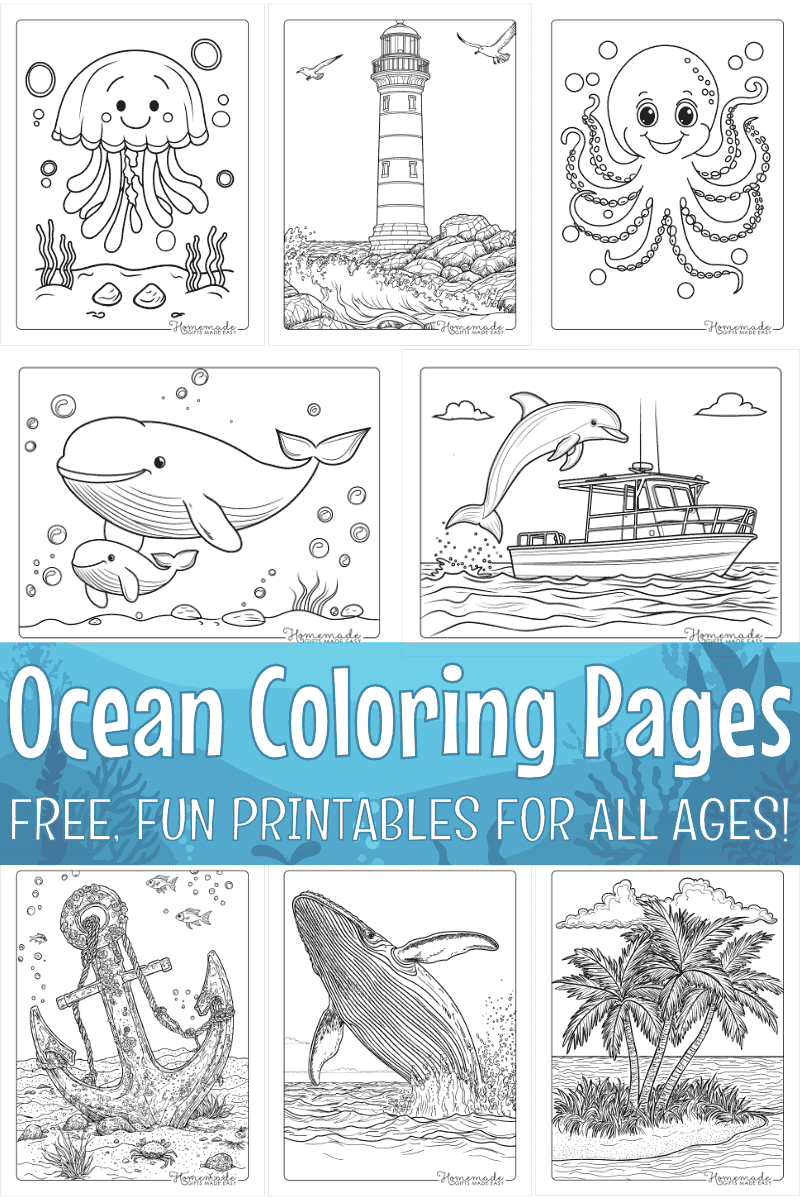 Free Printable Coloring Pages Sea Creatures