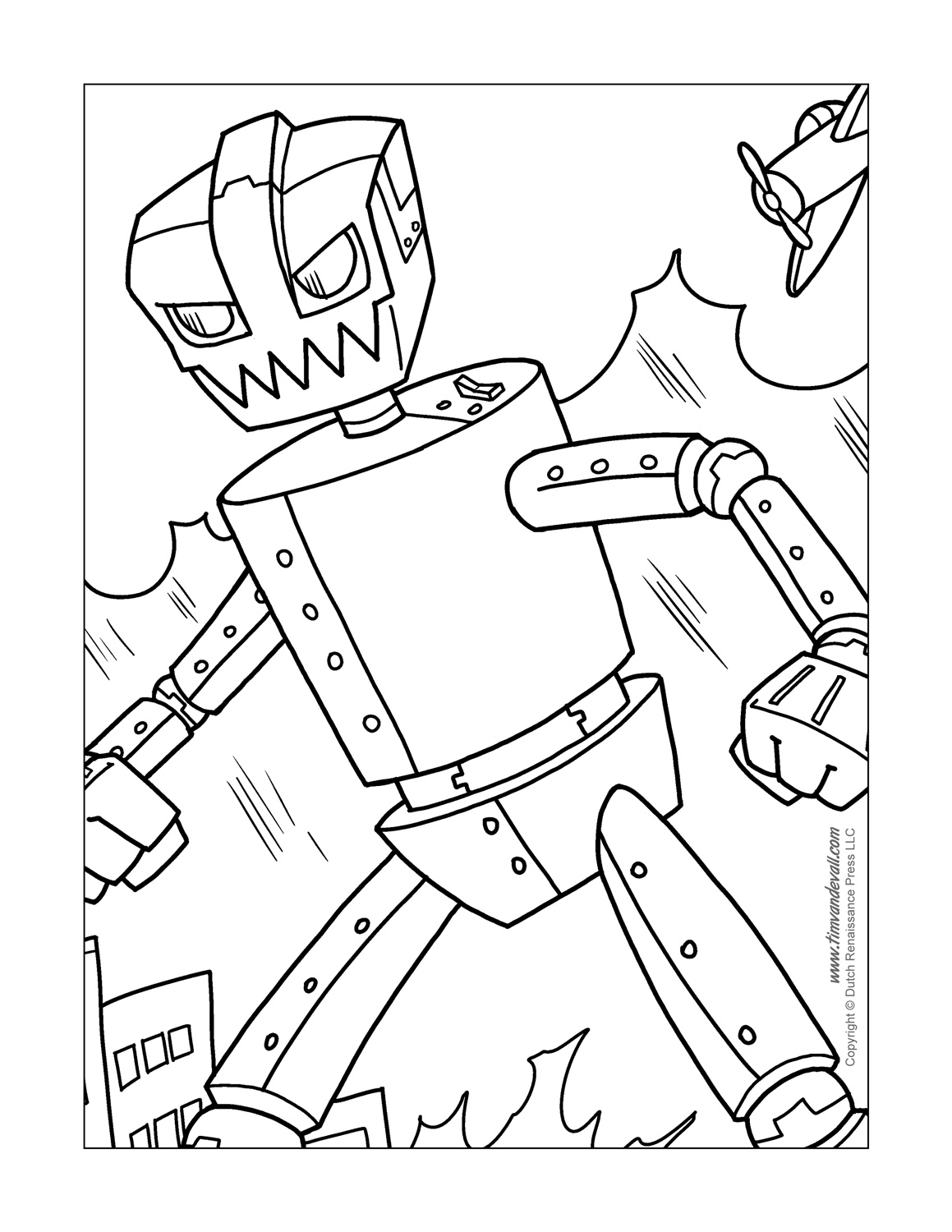 Printable Robot Coloring Pages Coloring Pages For Kids