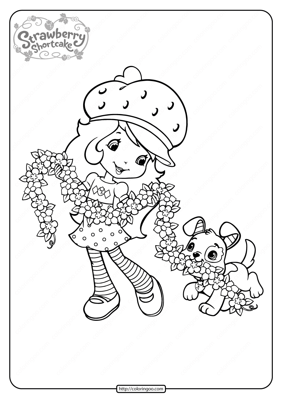 Printable Strawberry Shortcake Coloring Pages 11