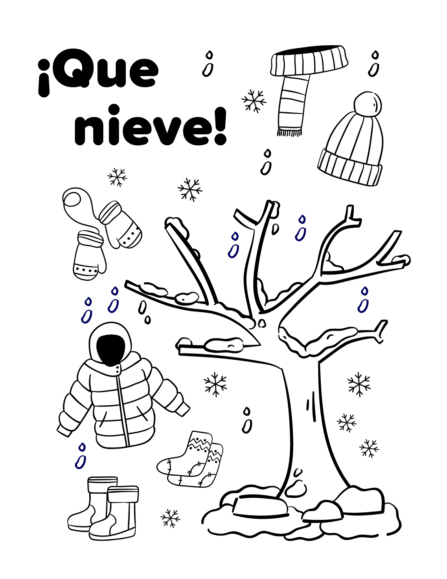 Free Printable Spanish Coloring Pages
